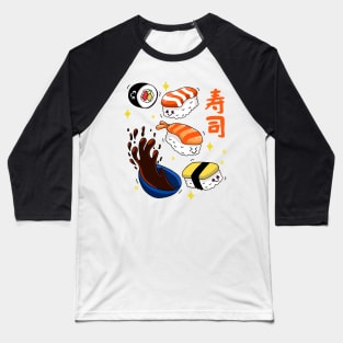 Kawaii Sushi Baseball T-Shirt